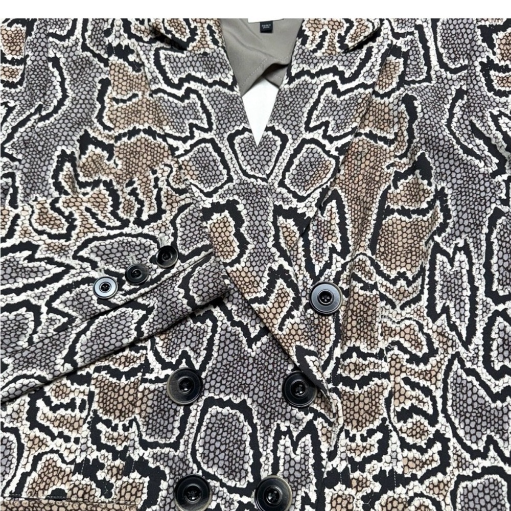 CAbi Python Print Double Breasted Blazer Jacket S… - image 13